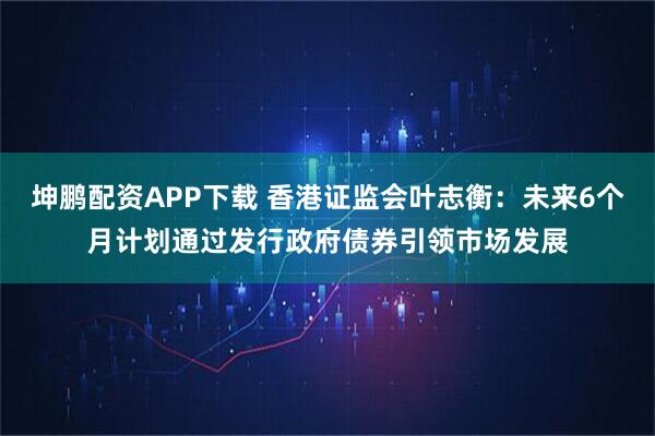 坤鹏配资APP下载 香港证监会叶志衡：未来6个月计划通过发行政府债券引领市场发展